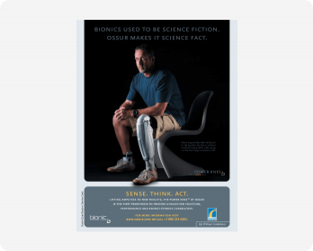 Bhawk Press - OSSUR advertisement brochure with Brad Halling